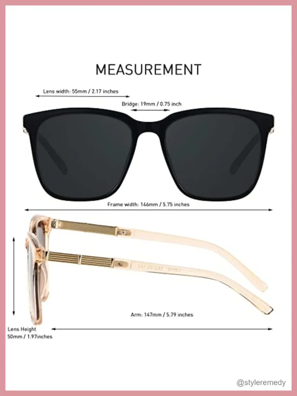 Oversized Sunglasses Mirrored Big Square Shades UV Protection